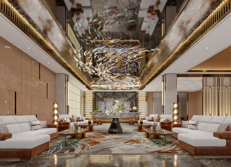 Reception lobby Interior scene30 Modèle 3D .c4d .max .obj .3ds .fbx .stl .blend 