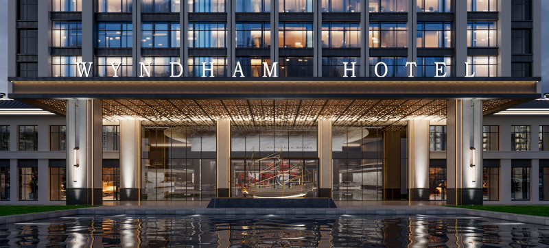 Hotel Exterior 3D मॉडल .c4d .max .obj .3ds .fbx .stl .blend 