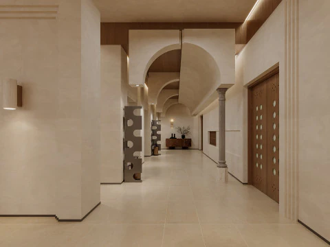 Reception lobby Interior scene40 3D Model