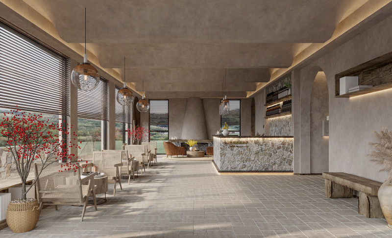 Reception lobby Interior scene41 3D Модель .c4d .max .obj .3ds .fbx .stl .blend