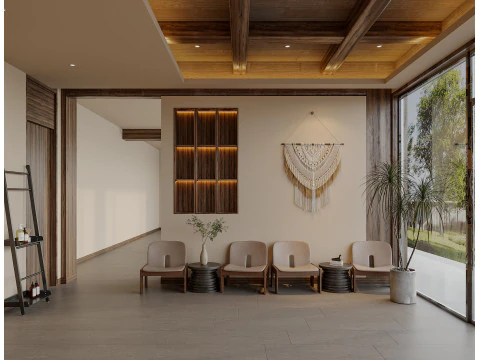 Reception lobby Interior scene42 3D Model