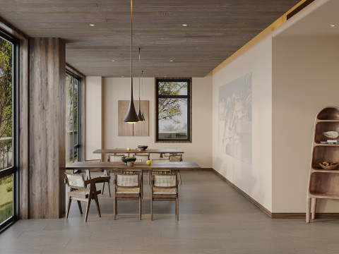 Reception lobby Interior scene42 3Dモデル