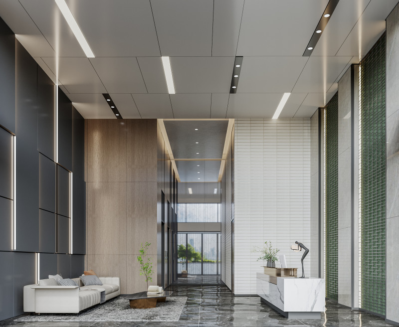 Reception lobby Interior scene45 3Dモデル .c4d .max .obj .3ds .fbx .stl .blend 