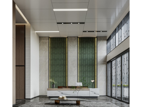 Reception lobby Interior scene45 3Dモデル