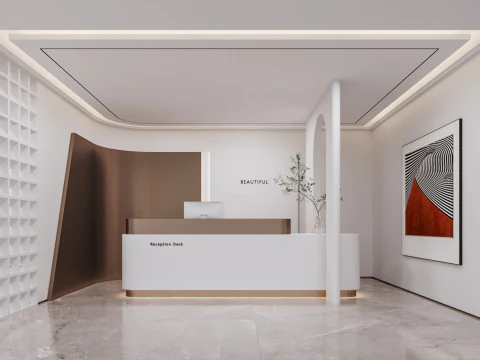 Hol recepcyjny Scena wewnętrzna 46 Model 3D