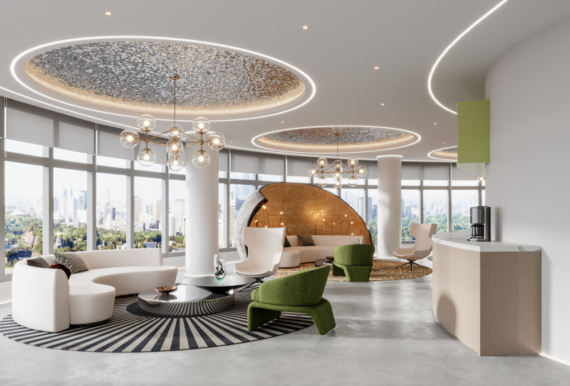 Reception lobby Interior scene50 3Dモデル .c4d .max .obj .3ds .fbx .stl .blend 