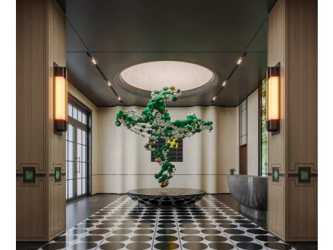 Lobby da recepção Cena interior55 Modelo 3D