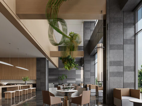 Hol recepcyjny Scena wewnętrzna64 Model 3D