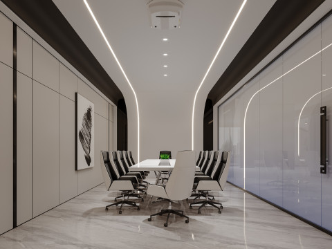 Reception lobby office Interior scene68 Modelo 3D