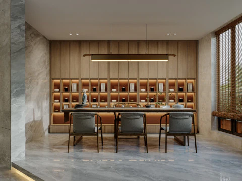 Reception lobby Interior scene72 3D Model