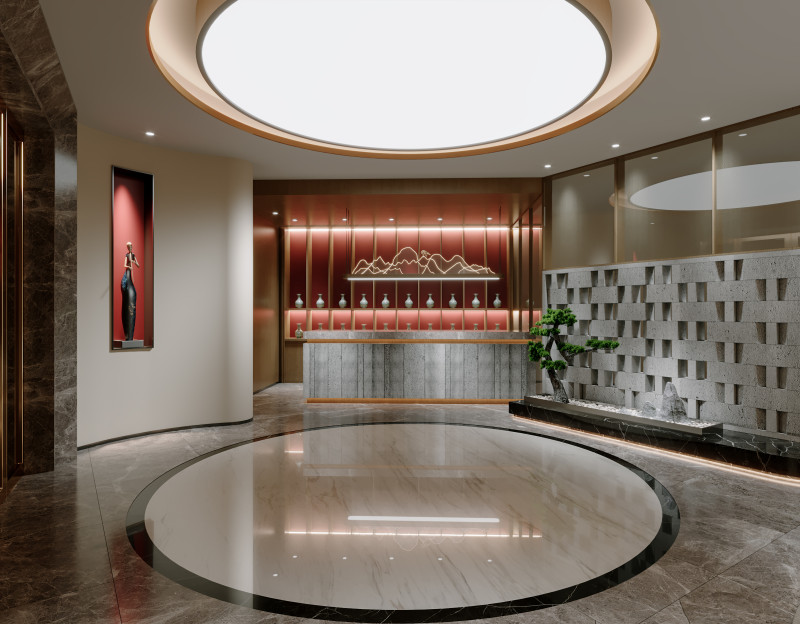 Reception lobby Interior scene73 Modèle 3D .c4d .max .obj .3ds .fbx .stl .blend 