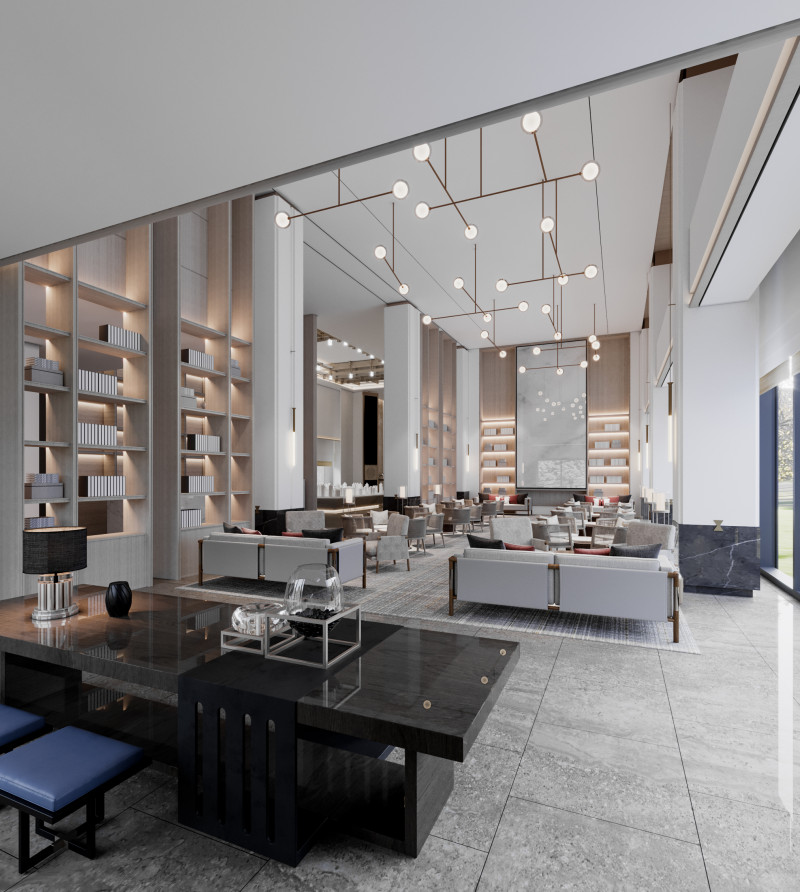 Reception lobby Interior scene78 Modèle 3D .c4d .max .obj .3ds .fbx .stl .blend 