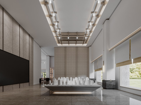 Reception lobby Interior scene78 Modèle 3D