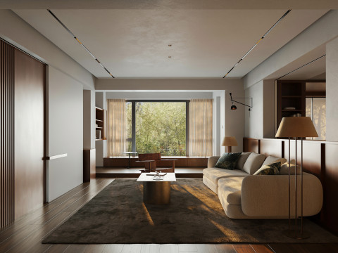 Living room dining room interior scenes 7 Model 3D
