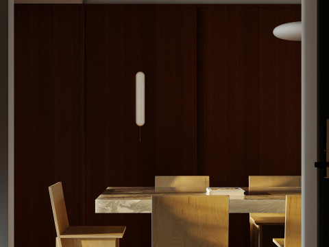 Living room dining room interior scenes 7 Model 3D