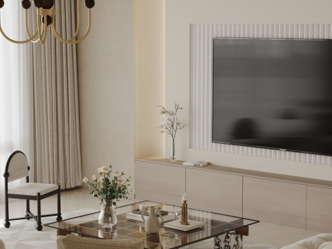 Living room interior scenes 8 Model 3D
