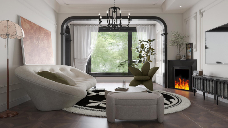 Modern living room interior scenes 9 Model 3D .c4d .max .obj .3ds .fbx .stl .blend 