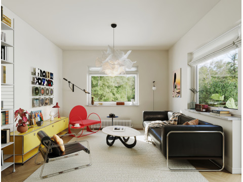 Living room interior scenes 11 3Dモデル