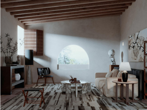 Living room dining room interior scenes 15 Model 3D