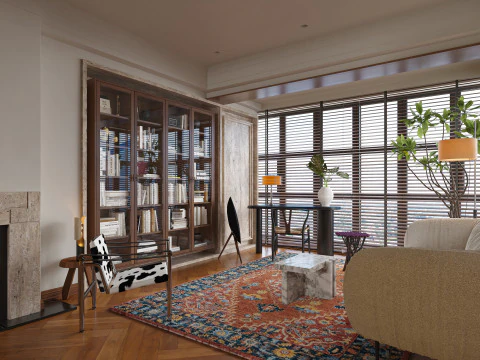 거실 인테리어 장면 16 3D 모델