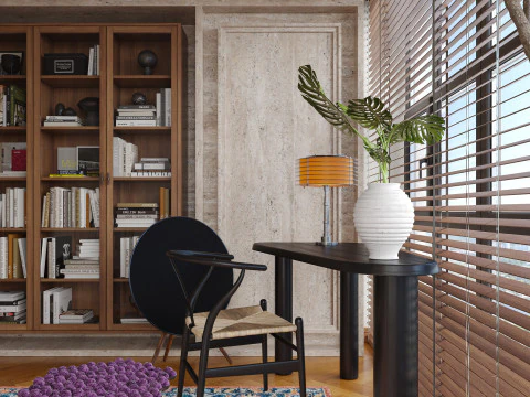 Living room interior scenes 16 3D Model