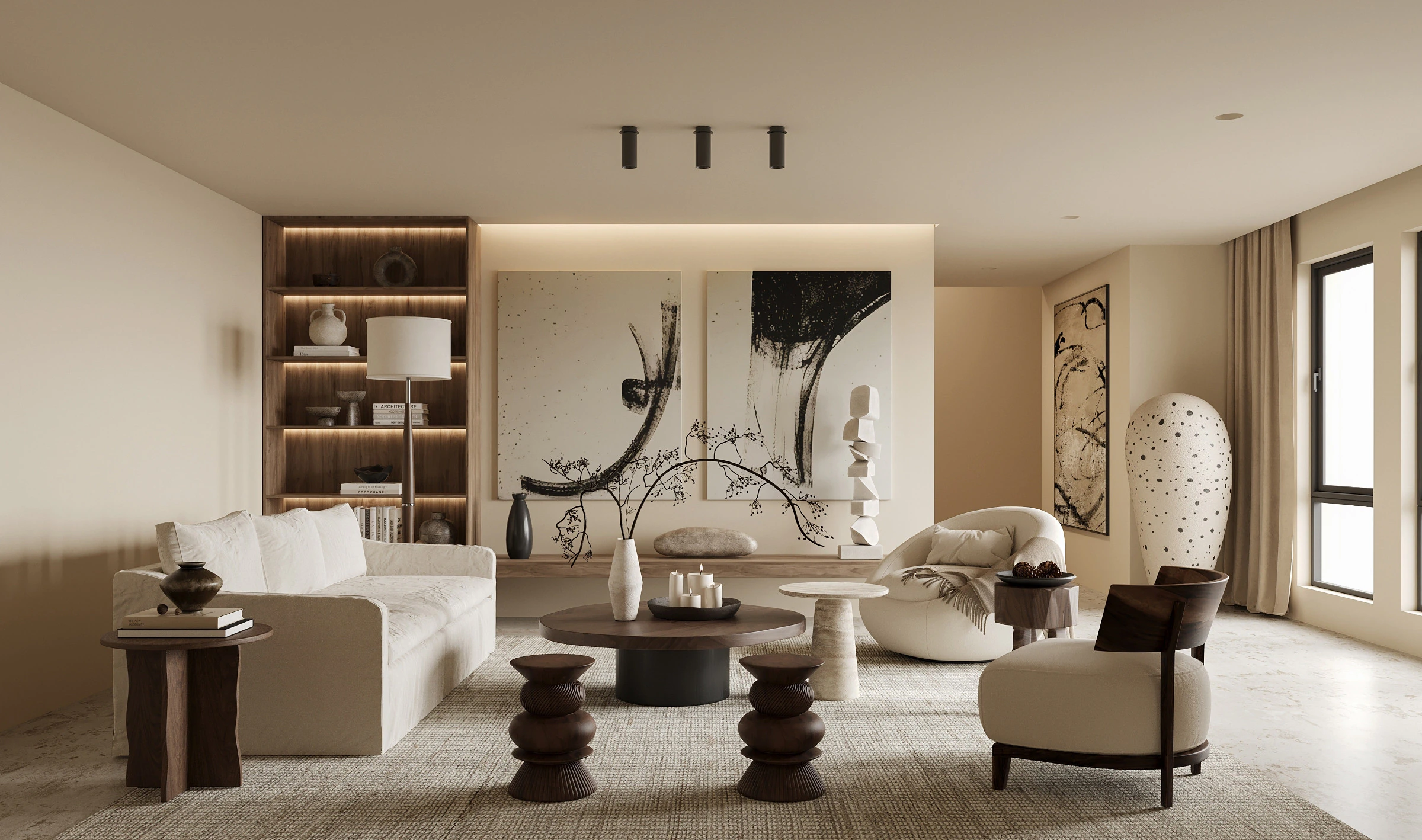 Living room interior scenes 17 3D Model .c4d .max .obj .3ds .fbx .stl .blend
