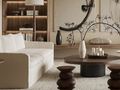Living room interior scenes 17 3D Model