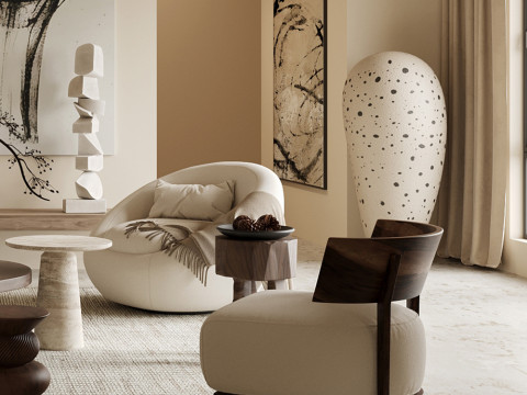 Living room interior scenes 17 3D Model