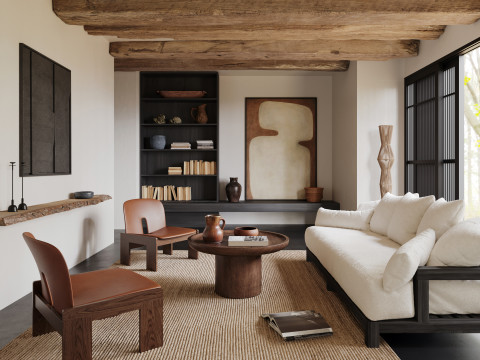 Living room interior scenes 18 Model 3D