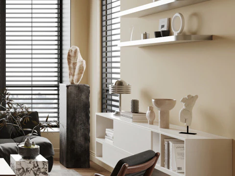 Living room interior scenes 22 3D Model
