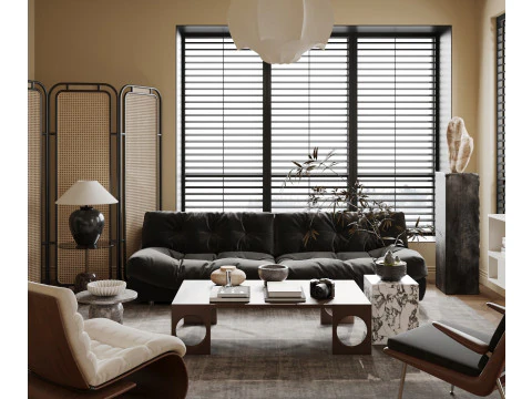 Living room interior scenes 22 3D Model