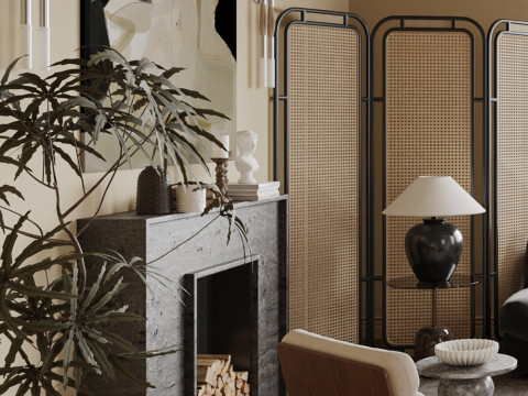 Living room interior scenes 22 Model 3D