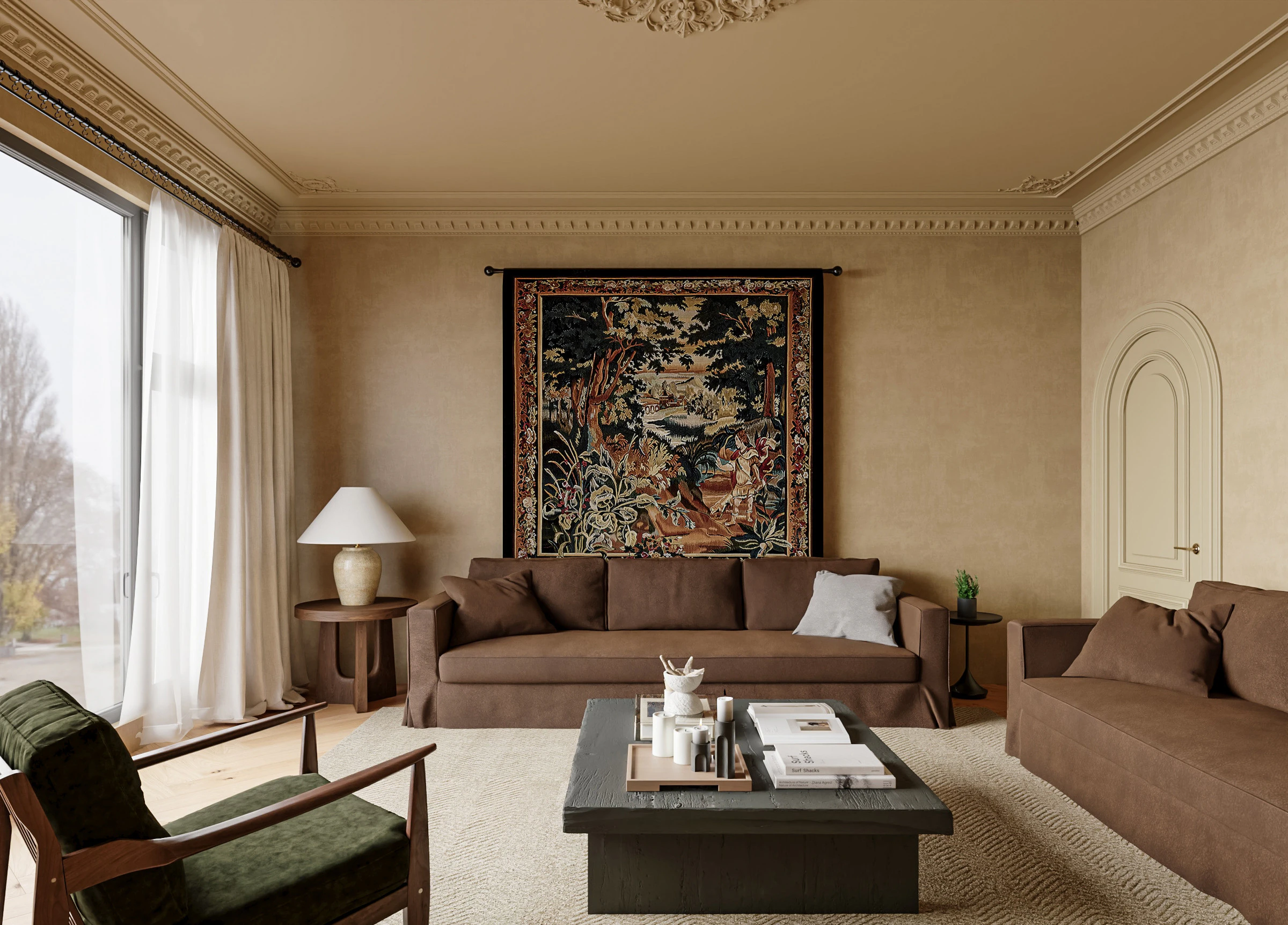 Living room interior scenes 23 3D Model .c4d .max .obj .3ds .fbx .stl .blend