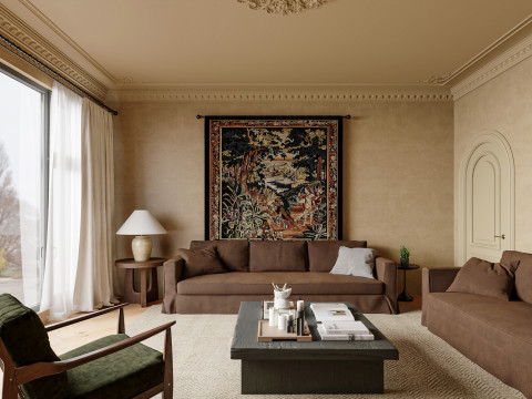 Living room interior scenes 23 Model 3D