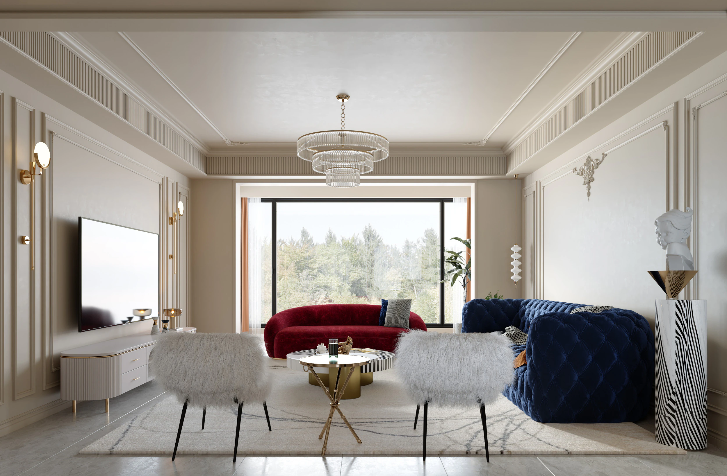 Living room interior scenes 24 3D Model .c4d .max .obj .3ds .fbx .stl .blend 