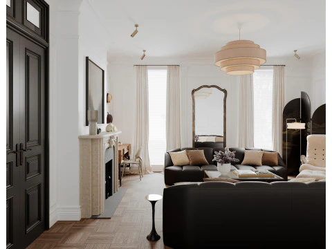 Living room interior scenes 26 3D Model