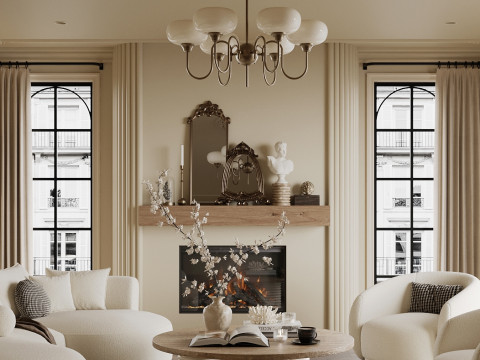 Living room interior scenes 28 Model 3D