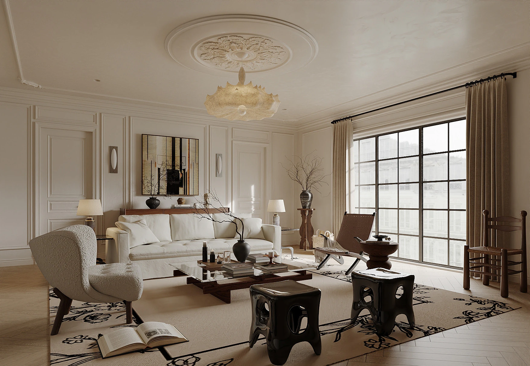 Living room interior scenes 29 3D Model .c4d .max .obj .3ds .fbx .stl .blend