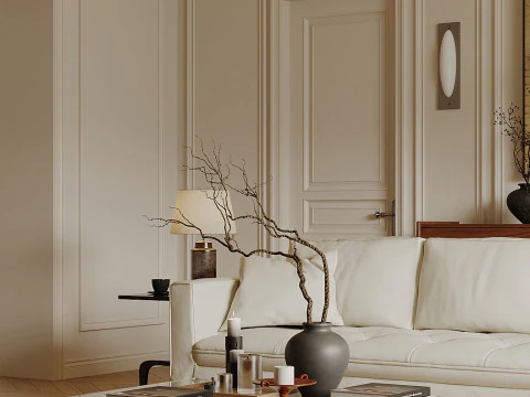Living room interior scenes 29 3D Model