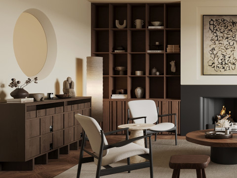 Living room interior scenes 30 Model 3D