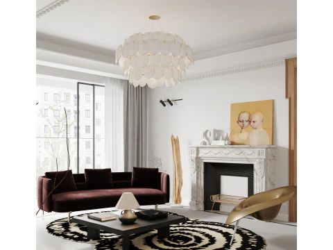 Living room interior scenes 31 3D Model