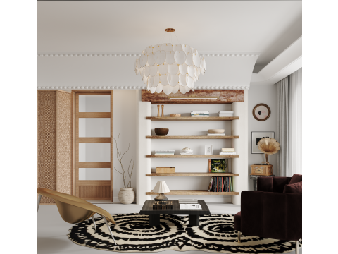 Living room interior scenes 31 Model 3D