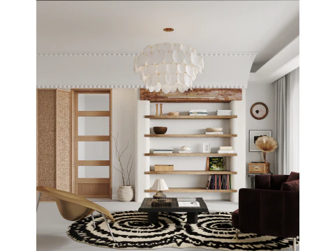 Living room interior scenes 31 3D Model