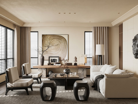 Living room interior scenes 32 Model 3D