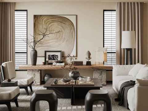 Living room interior scenes 32 3D Model