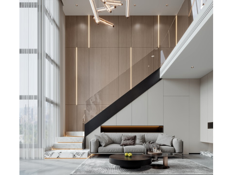 Living room interior scenes 33 Model 3D