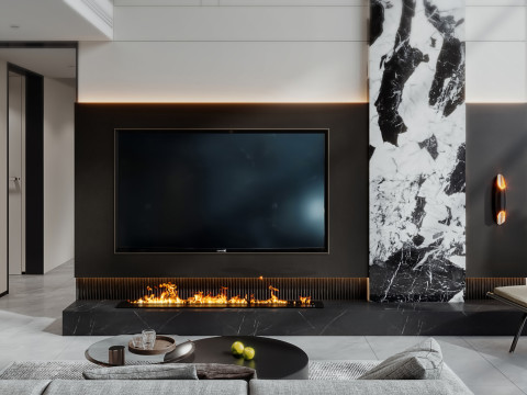 Living room interior scenes 33 Model 3D