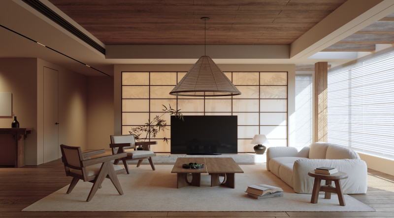 Living room interior scenes 35 3D Модель .c4d .max .obj .3ds .fbx .stl .blend 