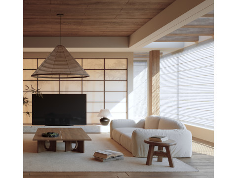 Living room interior scenes 35 3D Модель