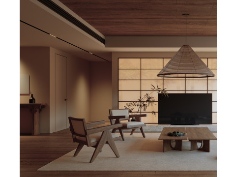 Living room interior scenes 35 3D Модель